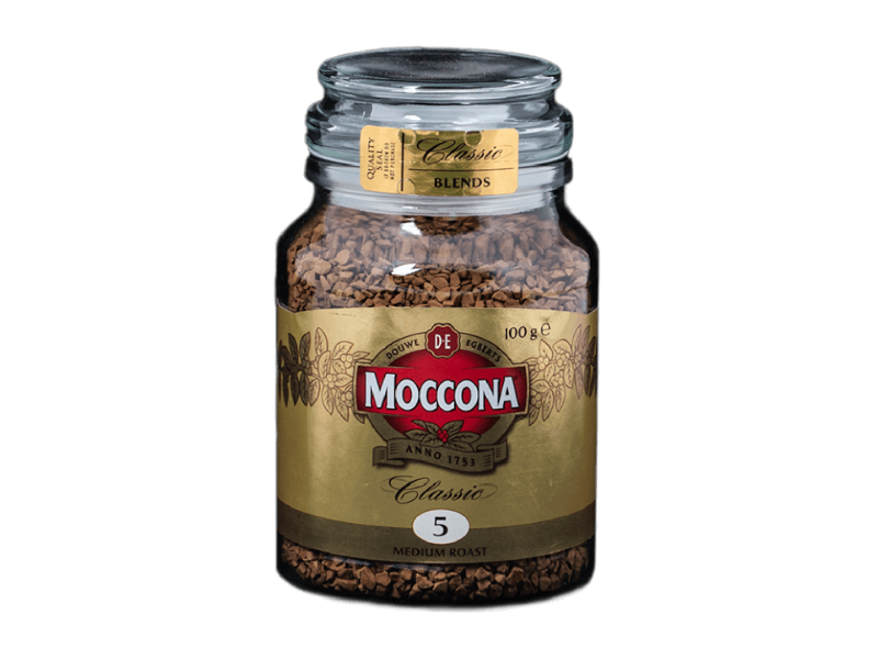 MOCCONA CLASSIC INSTANT COFFEE MEDIUM ROAST 100G Jar PDP