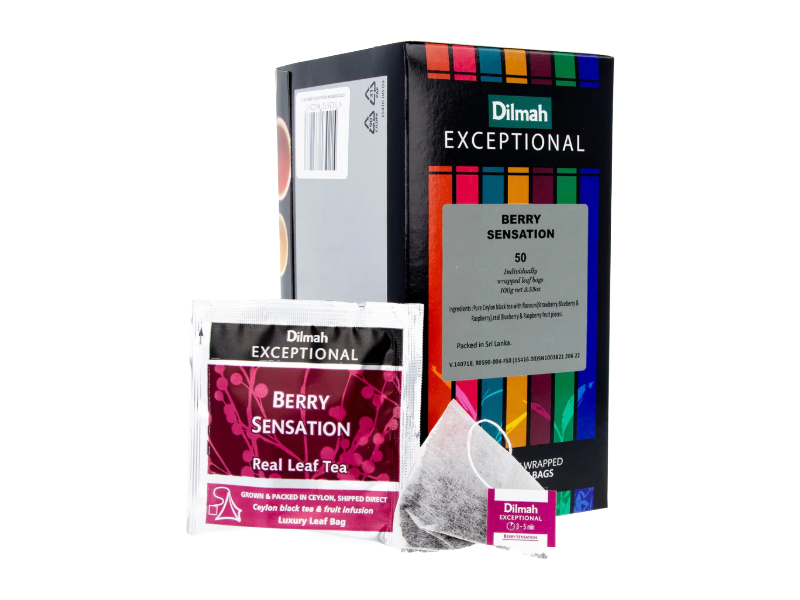 Dilmah Exceptional Berry Sensation Black Tea enveloped 50 tea bags
