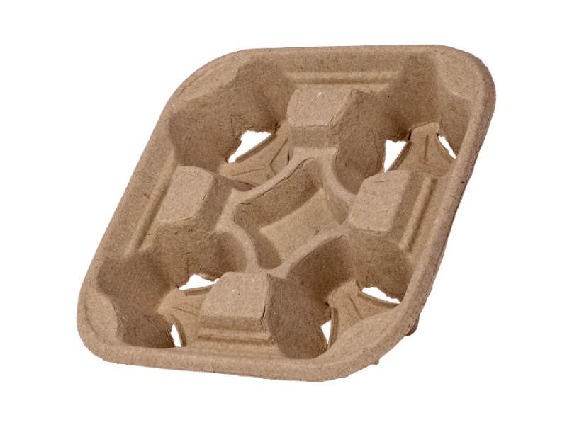 Tray Fibre 4 Cup Bio (75pk)