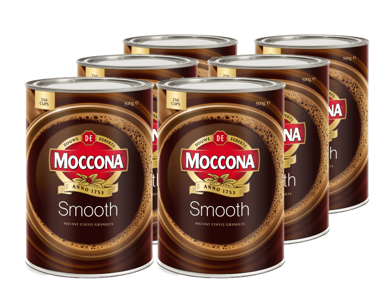 Moccona Smooth Granulated Instant Coffee 500gx6 4058978