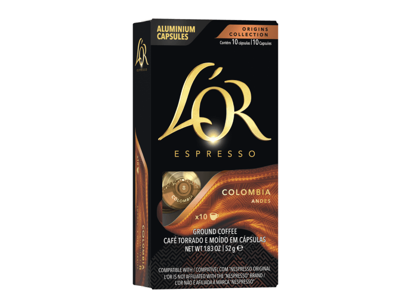 A pack of NCC capsules LOR Espresso Colombia 10pack