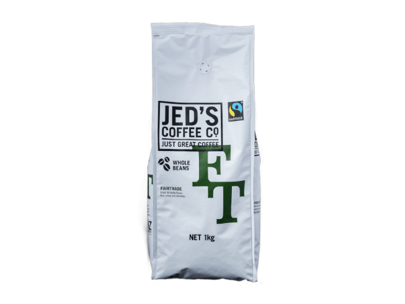 JED'S COFFEE CO. FAIRTRADE COFFEE BEANS 1KG