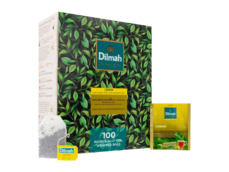 Dilmah Lemon enveloped 100 tea bags
