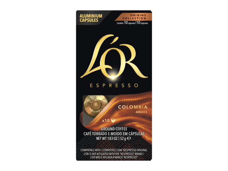 A pack of NCC capsules LOR Espresso Colombia 10pack
