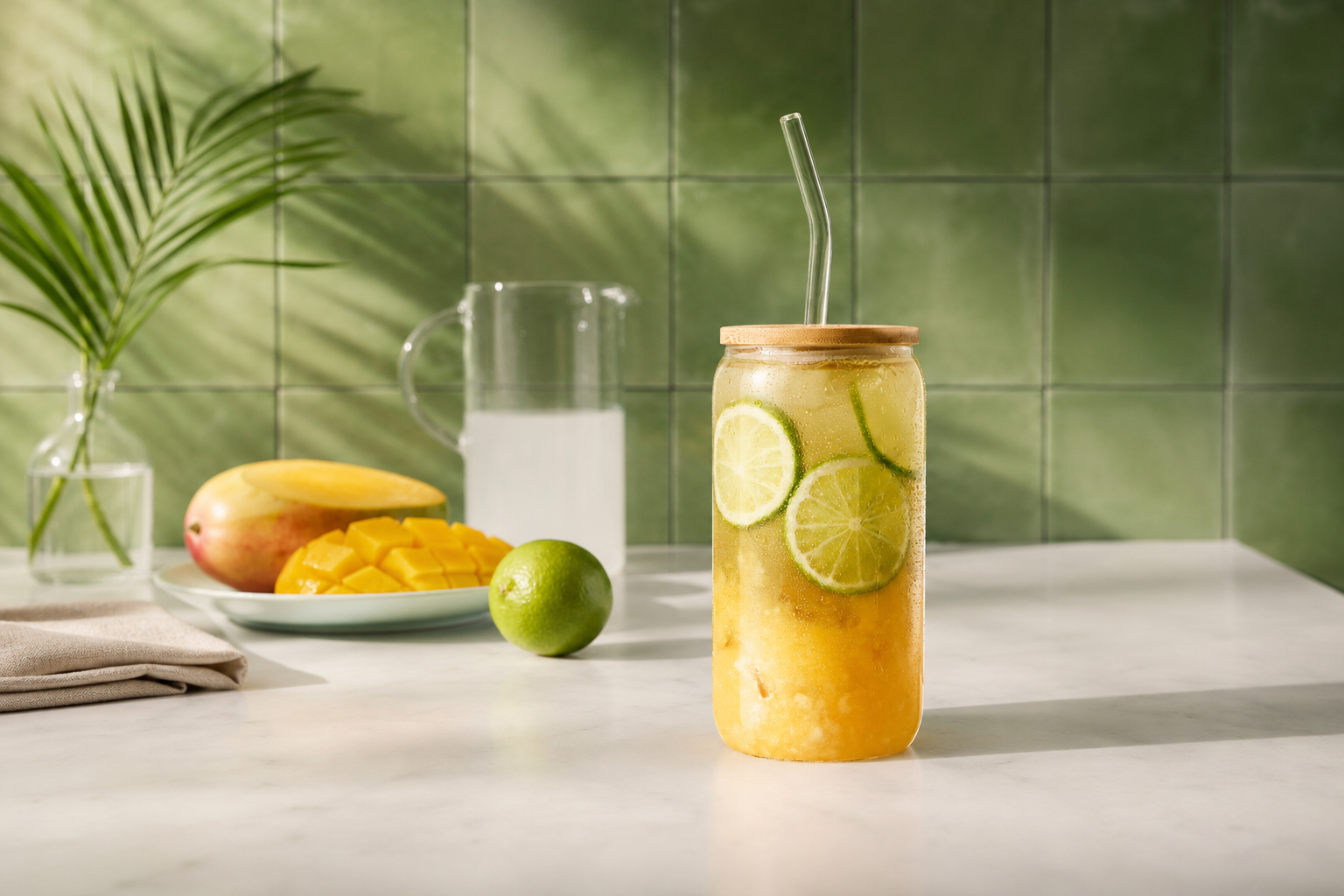 NZ-Matcha mango cooler