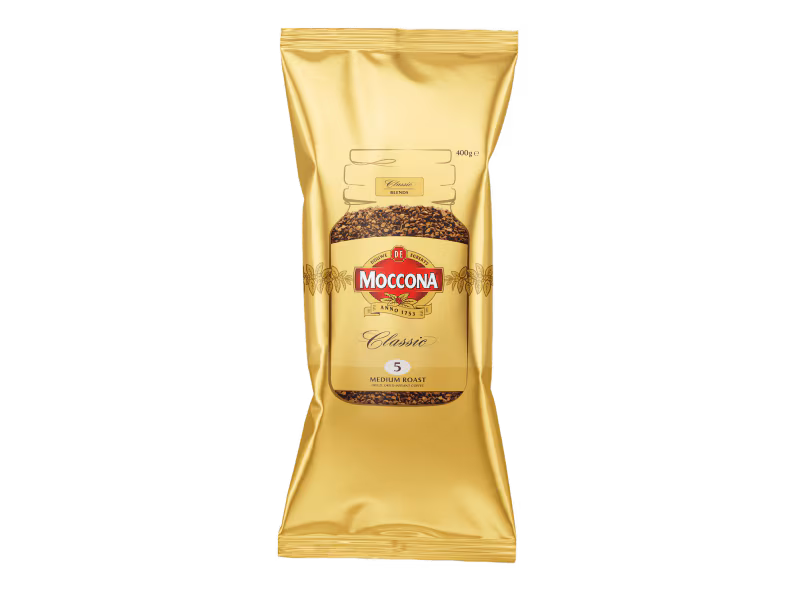 Moccona Classic Medium Roast Freeze Dried Instant Coffee Vending Refill 10x400g 4071398