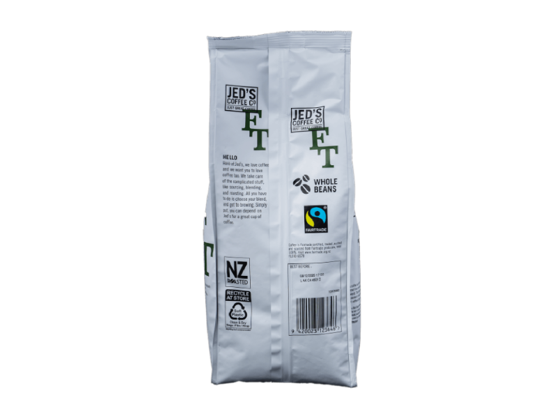 JED'S COFFEE CO. FAIRTRADE COFFEE BEANS 1KG