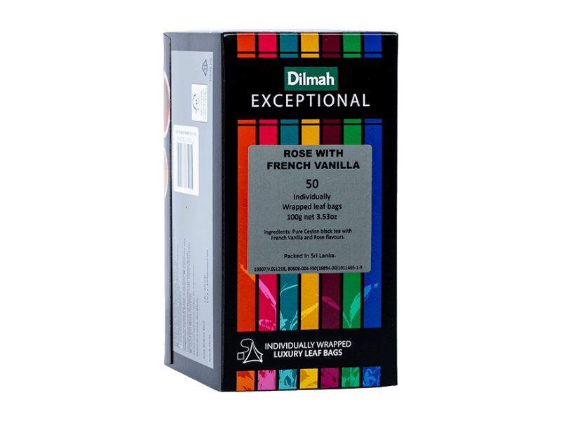 DILMAH EX ROSE VANILLA ENV X50