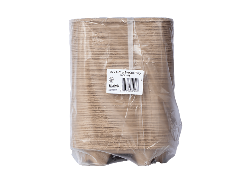 Tray Fibre 4 Cup Bio (75pk)