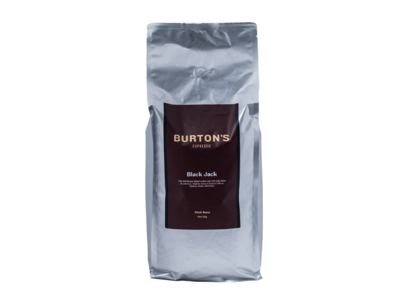 BURTONS BLACK JACK COFFEE BEANS 2KG