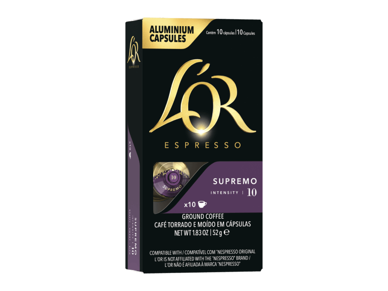 A pack of NCC capsules LOR Espresso Supremo 10pack