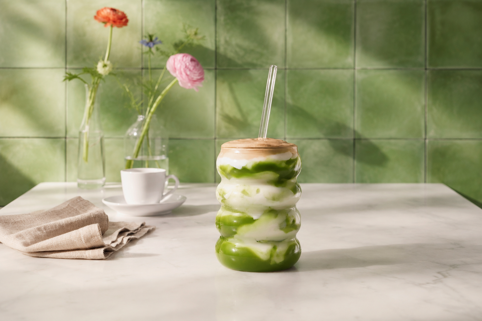 NZ-Dirty matcha latte