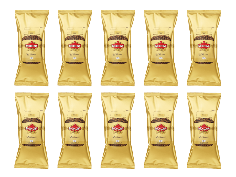 Moccona Classic Medium Roast Freeze Dried Instant Coffee Vending Refill 10x400g 4071398